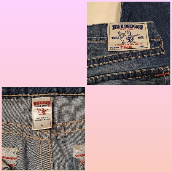 TRUE RELIGION Straight Natural Big T Men's Jean - Picture 11 of 12